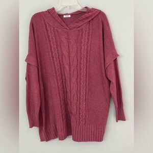 ⭐️Like New⭐️ Penningtons: Women’s Hooded Knit Sweater- Size 2X